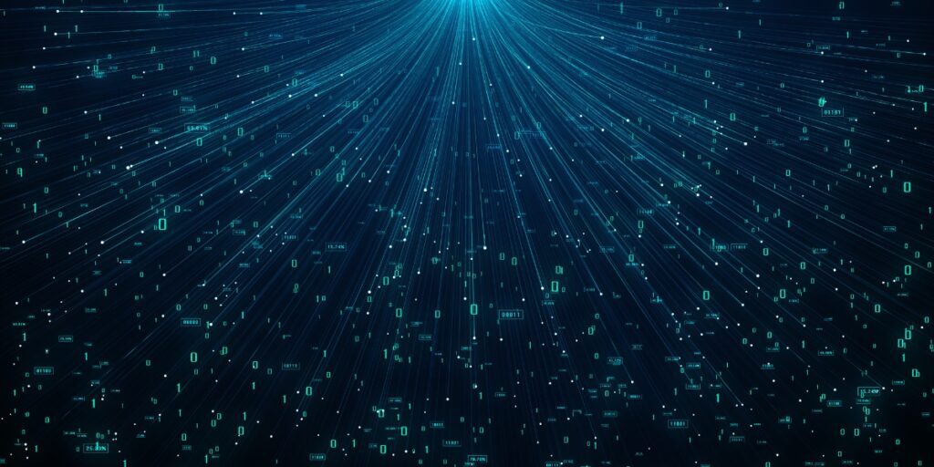 Ilustración de red neuronal de inteligencia artificial que simboliza el análisis predictivo en mantenimiento industrial y gestión de activos.